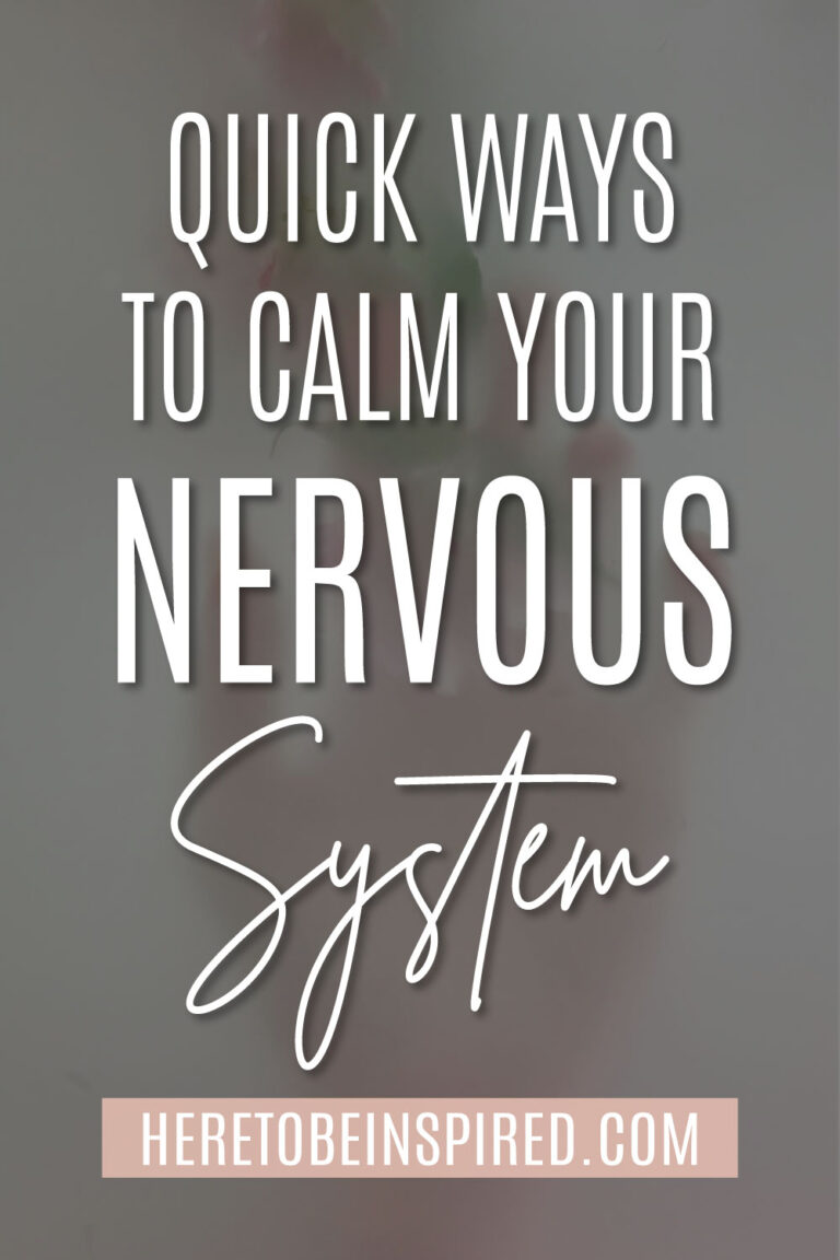 Quick Ways To Calm Your Nervous System Here to be Inspired - Helping ...